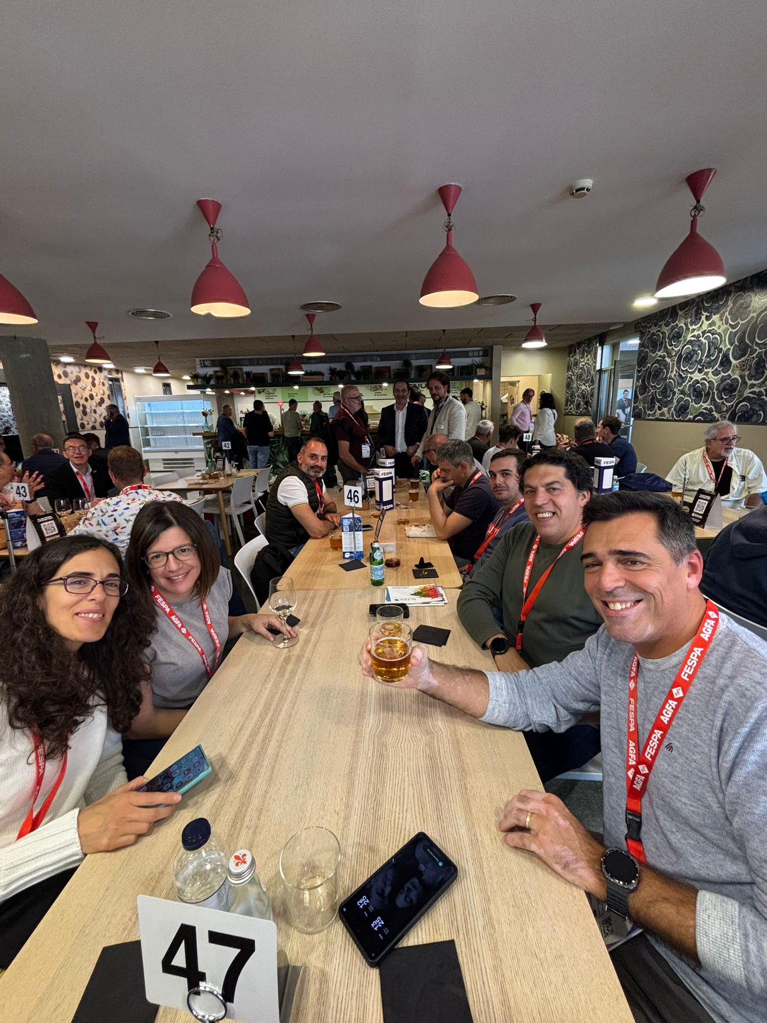 Receção à comitiva portuguesa no Club FESPA