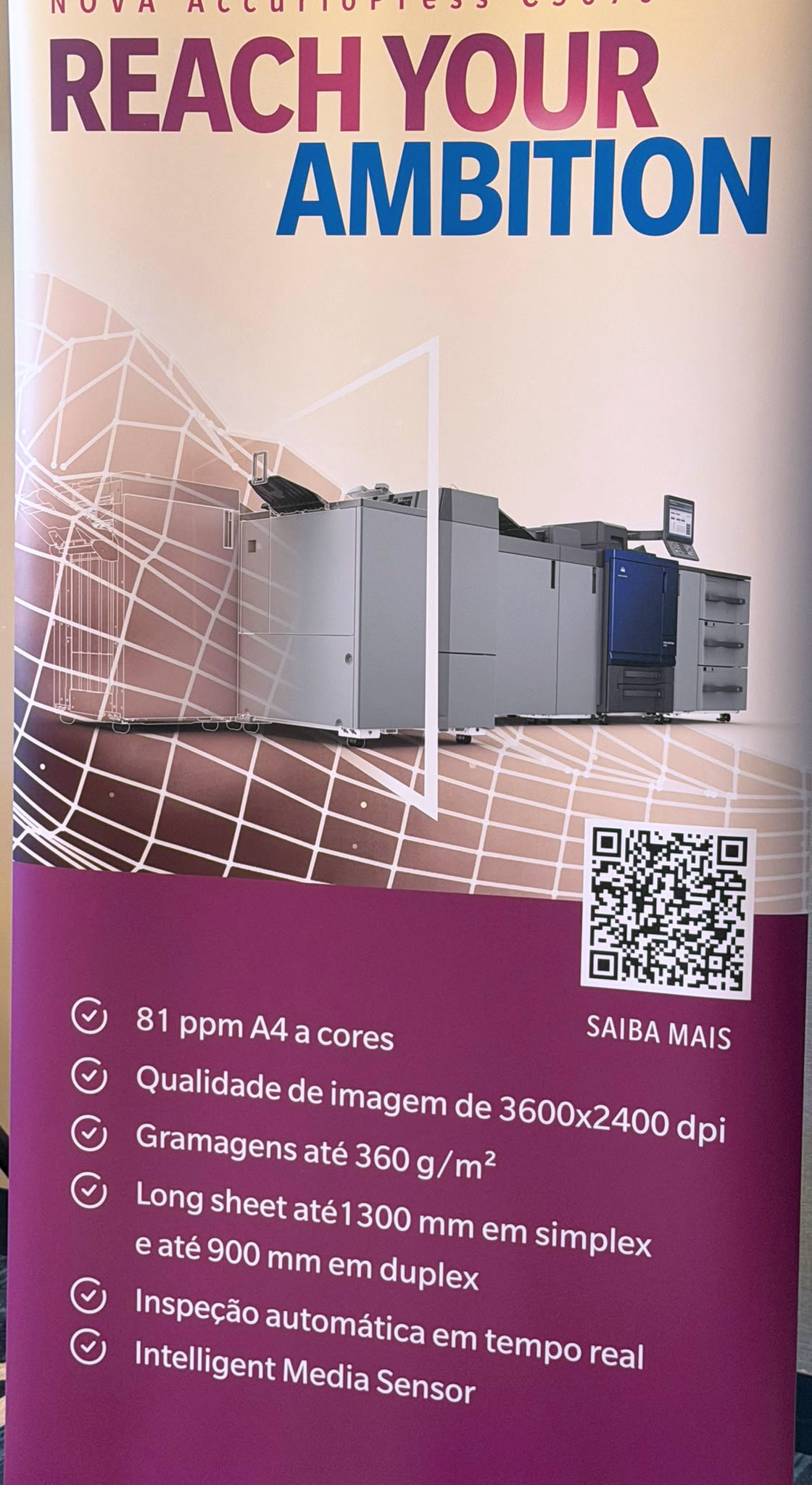 Material de apresentação da AccurioPress C5070